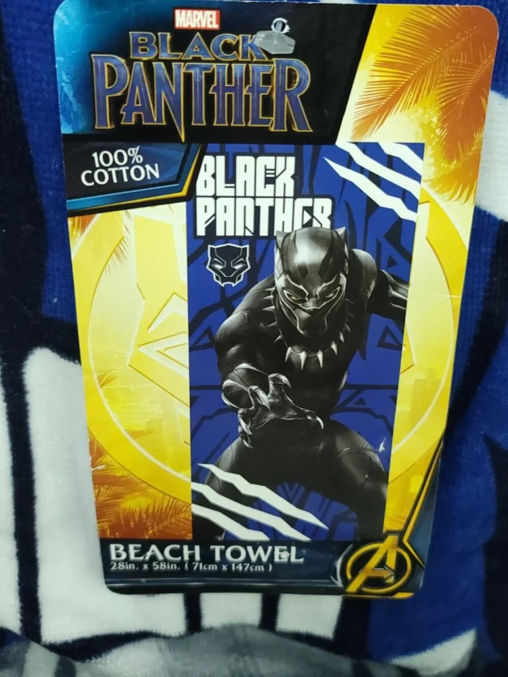 Marvel Avengers Black Panther Kids Beach Swim Bath Towel 28